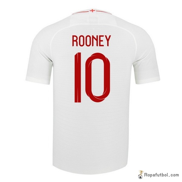 Camiseta Inglaterra Replica Primera Ropa Rooney 2018 Blanco